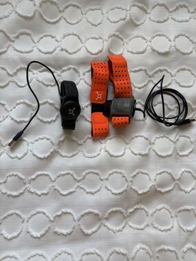 Orange Theory Heart Rate Monitor set with chargers